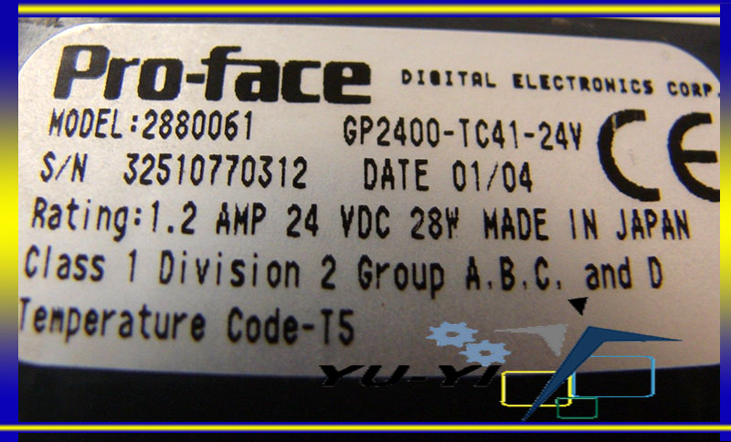 Proface 2880061 GP2400-TC41-24V OPERATOR INTERFACE TOUCHSCREEN